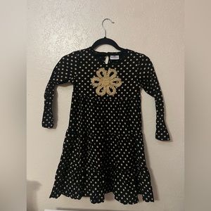 Hanna Andersson long sleeve dress with tights